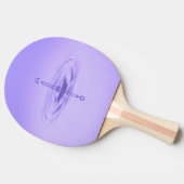 禅パープルウォータードロップ海ラブピースインスピレーション 卓球ラケット (横)