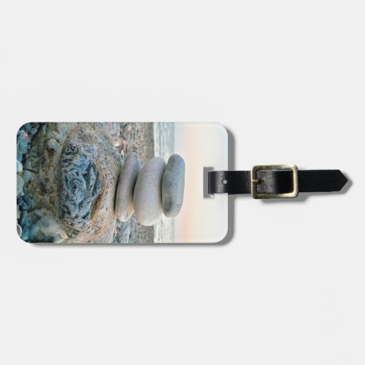 禅ビーチ石 ラゲッジタグ (正面横)