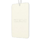 禅ホワイトカーの空気清浄剤 カーエアーフレッシュナー (左)