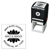 禅マインドフルネスメディテーション蓮差出人住所 セルフインキングスタンプ (インサイチュ)