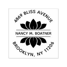 禅マインドフルネスメディテーション蓮差出人住所 セルフインキングスタンプ