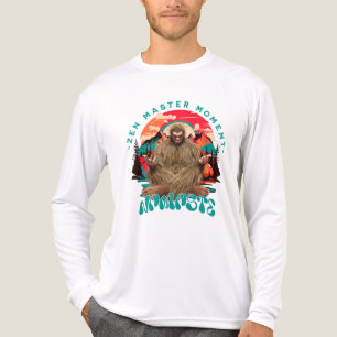 禅マスター・モーメント ビッグフット瞑想 レトロアート トライブレンドＴシャツ