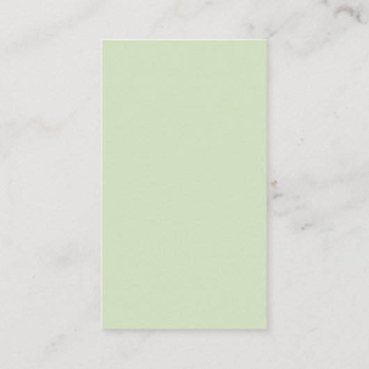 禅マッサージ自然テーマ名刺 名刺 (裏面)