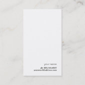 禅ミニマルフェイクリストゴールドフォイルサーククールクリエイティブ 名刺 (裏面)