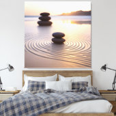 禅ミニマル園 キャンバスプリント (インサイチュ (寝室))