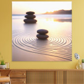 禅ミニマル園 キャンバスプリント (インサイチュ (リビング))