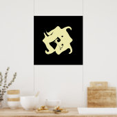 禅ミニマル画ポスター ポスター (キッチン)