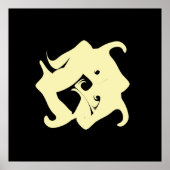 禅ミニマル画ポスター ポスター (正面)