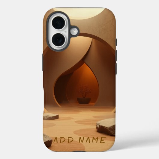 禅モダン建築セレニティ Case-Mate iPhoneケース (裏面)