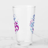 禅ヨガシンボル引用文ゲットしよう タンブラーグラス (左)