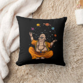 禅ヨガブッダジャグリング宇宙惑星瞑想 クッション (ブランケット)