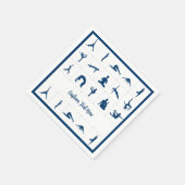 禅ヨガポジションズスペシャルイベントナマステ スタンダードカクテルナプキン (角)