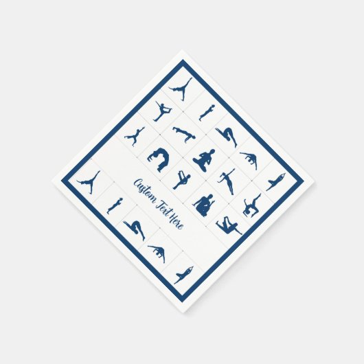 禅ヨガポジションズスペシャルイベントナマステ スタンダードカクテルナプキン (角)