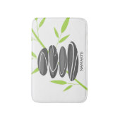 禅リラックス礫石風呂マットデザイン バスマット (正面縦)