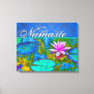 禅ロータスヨガプラクティショナーズダエレガントマスク キャンバスプリント