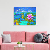 禅ロータスヨガプラクティショナーズダエレガントマスク キャンバスプリント (インサイチュ (リビング))