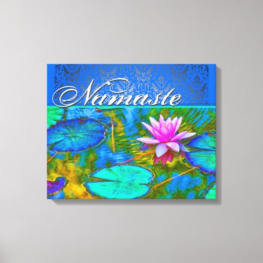 禅ロータスヨガプラクティショナーズダエレガントマスク キャンバスプリント (正面)