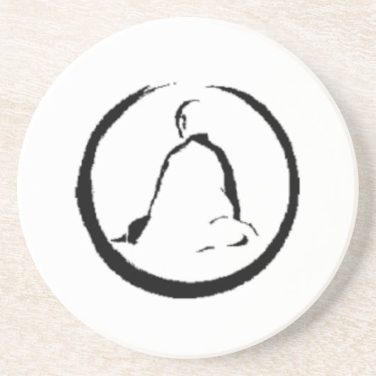 禅仏のめい想砂岩コースター コースター (正面)