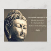 禅仏の母を慈しむ名言 インスピレーション ポストカード (正面)