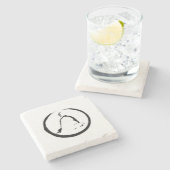 禅仏めい想の石コースター ストーンコースター (横)