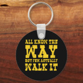 禅仏教スパゲッティウェスタンスタイルキーチェーン キーホルダー (正面)