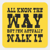 禅仏教スパゲッティウェスタンスタイル スクエアシール (正面)