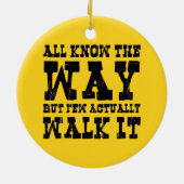 禅仏教スパゲッティウェスタンスタイル セラミックオーナメント (裏面)