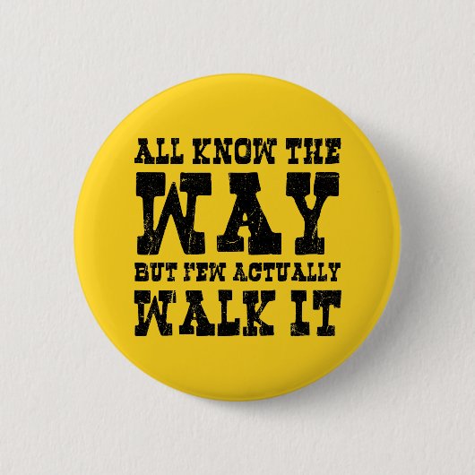 禅仏教スパゲッティウェスタンスタイル 缶バッジ (正面)