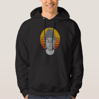 禅仏教マントラ スピリチュアル仏教 レトロサンセット パーカ