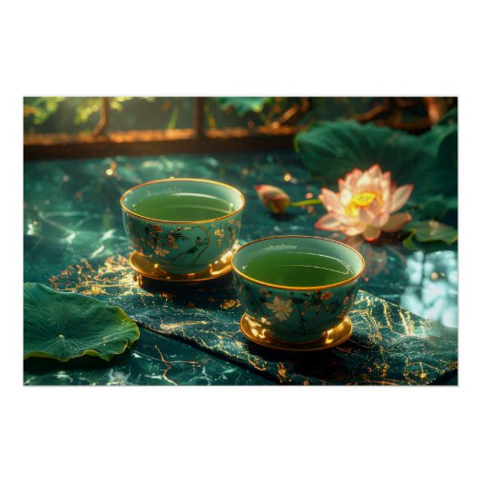 禅仏教 - 茶道 ポスター (正面)