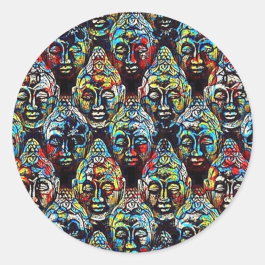 禅仏 ラウンドシール (正面)