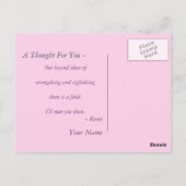 禅仏「愛と平和」のはがき ポストカード (裏面)