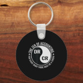 禅会計専攻の学士おもしろい士 キーホルダー (正面)