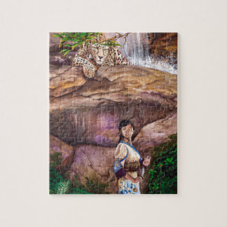 禅僧のトラおよびいちご ジグソーパズル