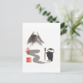 禅僧の旅 ポストカード (スタンド正面)