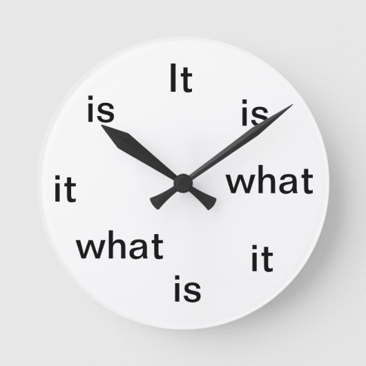 禅僧の時計 ラウンド壁時計 (正面)