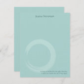 禅円フラットノートカード（青） ノートカード (正面/裏面)