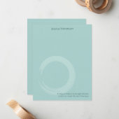禅円フラットノートカード（青） ノートカード (正面/裏面インサイチュ)