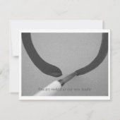 禅円相書道筆 招待状 (正面)