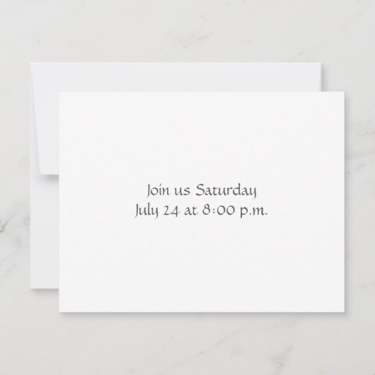 禅円相書道筆 招待状 (裏面)