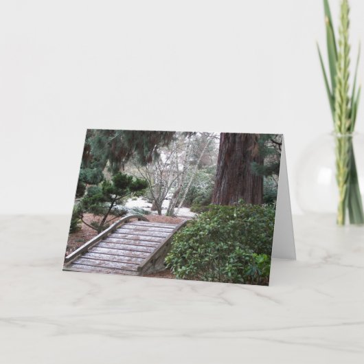 禅冬の庭園風景 シーズンカード (正面)