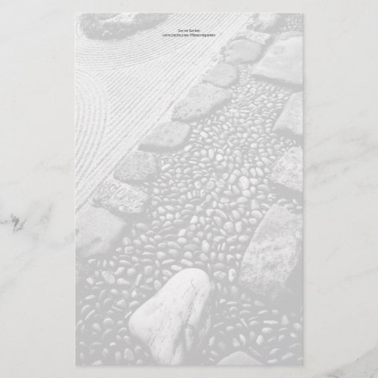 禅及び抽象芸術のパーソナライズな文房具 便箋 (正面)