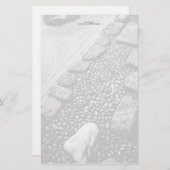 禅及び抽象芸術のパーソナライズな文房具 便箋 (正面/裏面)