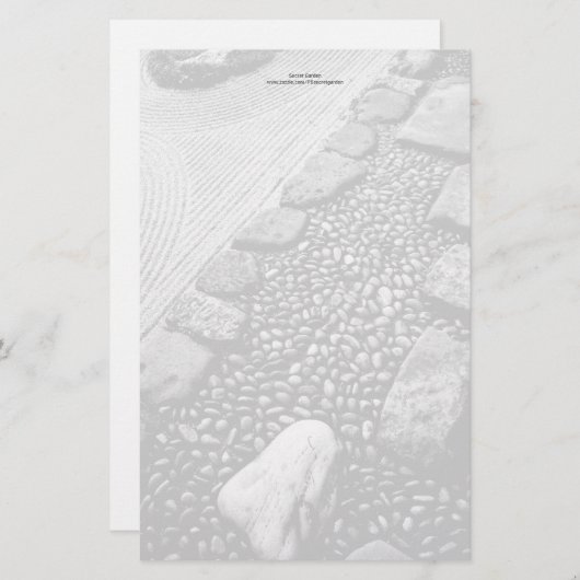 禅及び抽象芸術のパーソナライズな文房具 便箋 (正面/裏面)