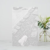 禅及び抽象芸術のパーソナライズな文房具 便箋 (スタンド正面)