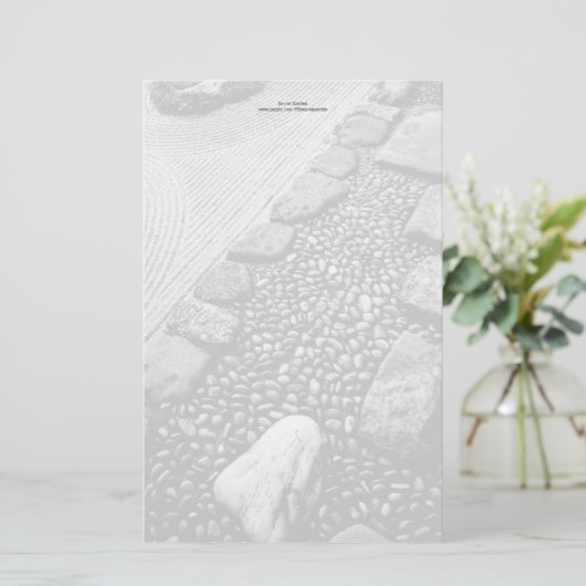 禅及び抽象芸術のパーソナライズな文房具 便箋 (スタンド正面)