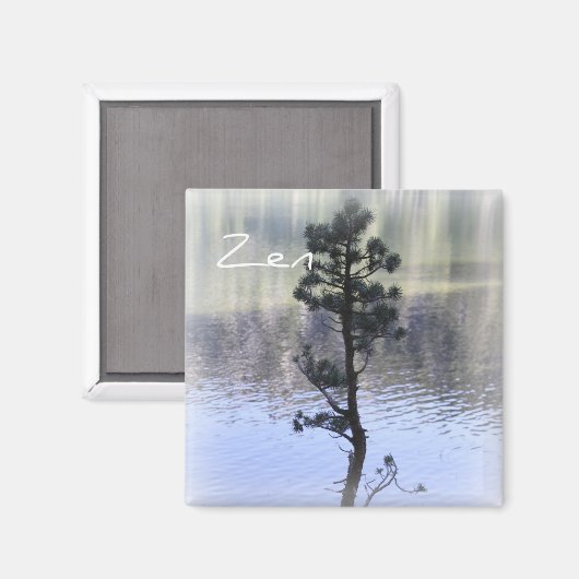 禅反射 – 水と木の磁石 マグネット (正面/裏面)