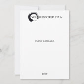 禅喜びEnso書中国の道 招待状 (裏面)