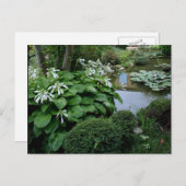 禅園のホスタ3葉書 ポストカード (正面/裏面)