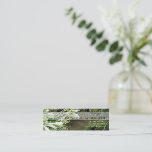 禅園のホスタ スキニー名刺 (スタンド正面)